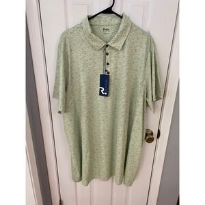 Rex Henry II Polo Mens 3XL Sage Green Golf Cart Novelty Performance Stretch